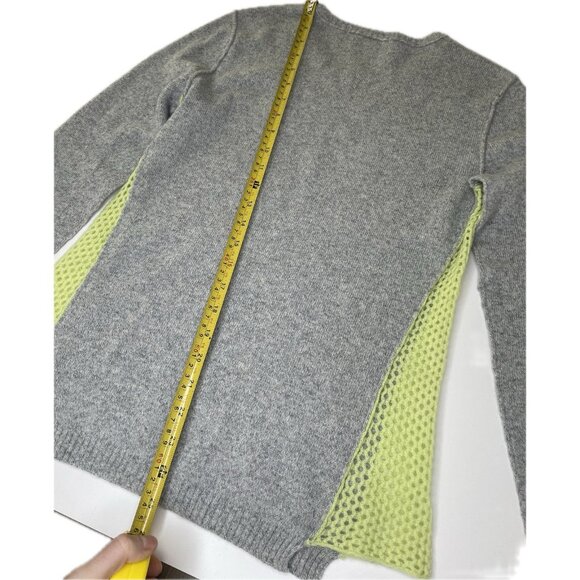 Subtle Luxury Women’s Cashmere pullover sweater Crew Neck S Gray Green - Picture 7 of 9